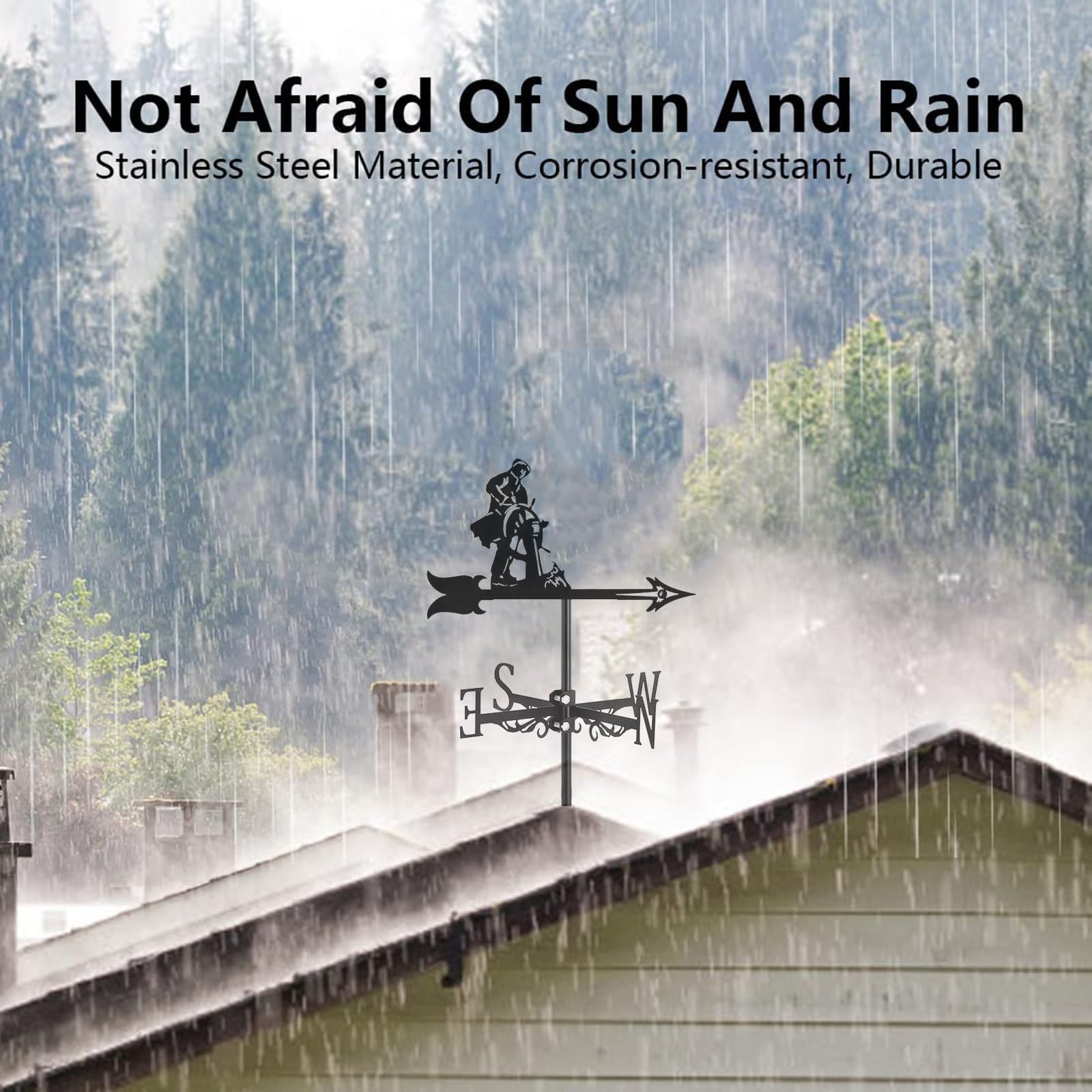 Girouette En Acier Inoxydable Avec Indicateur De Direction Du