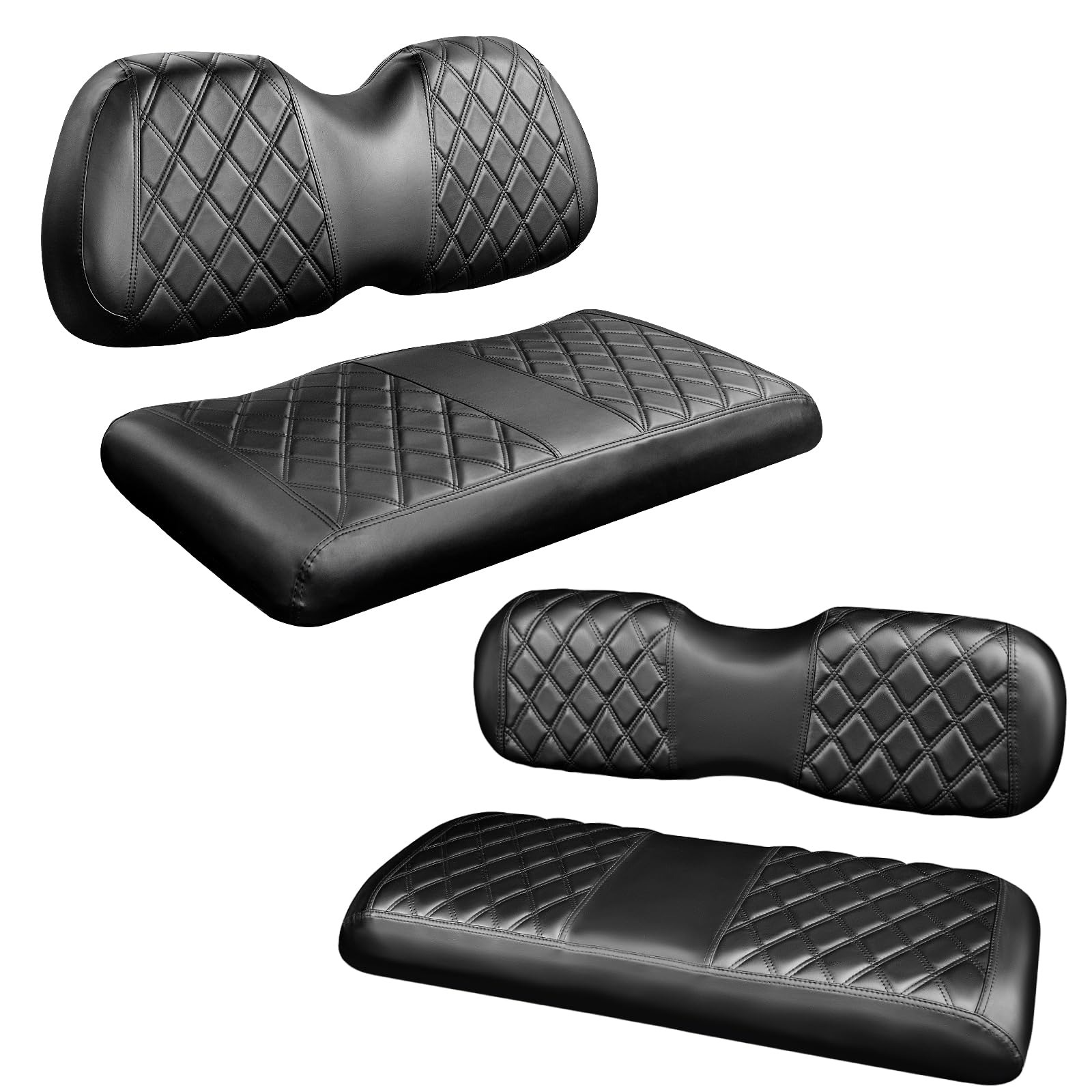 NOKINS Golf Cart Diamond Seat Covers 4-Piece