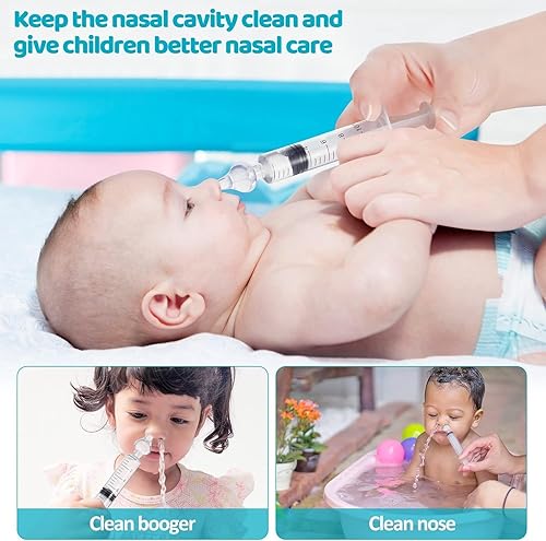 Miniatura 2 de Aspirador nasal para bebés, sistema de enjuague sinusal profesional para bebés, limpiador nasal portátil, dispositivo de enjuague rápido para bebés