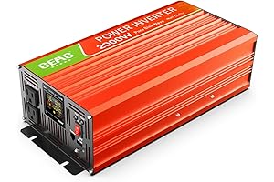 2000 Watt Pure Sine Wave Power Inverter 12V DC to 110V 120V...