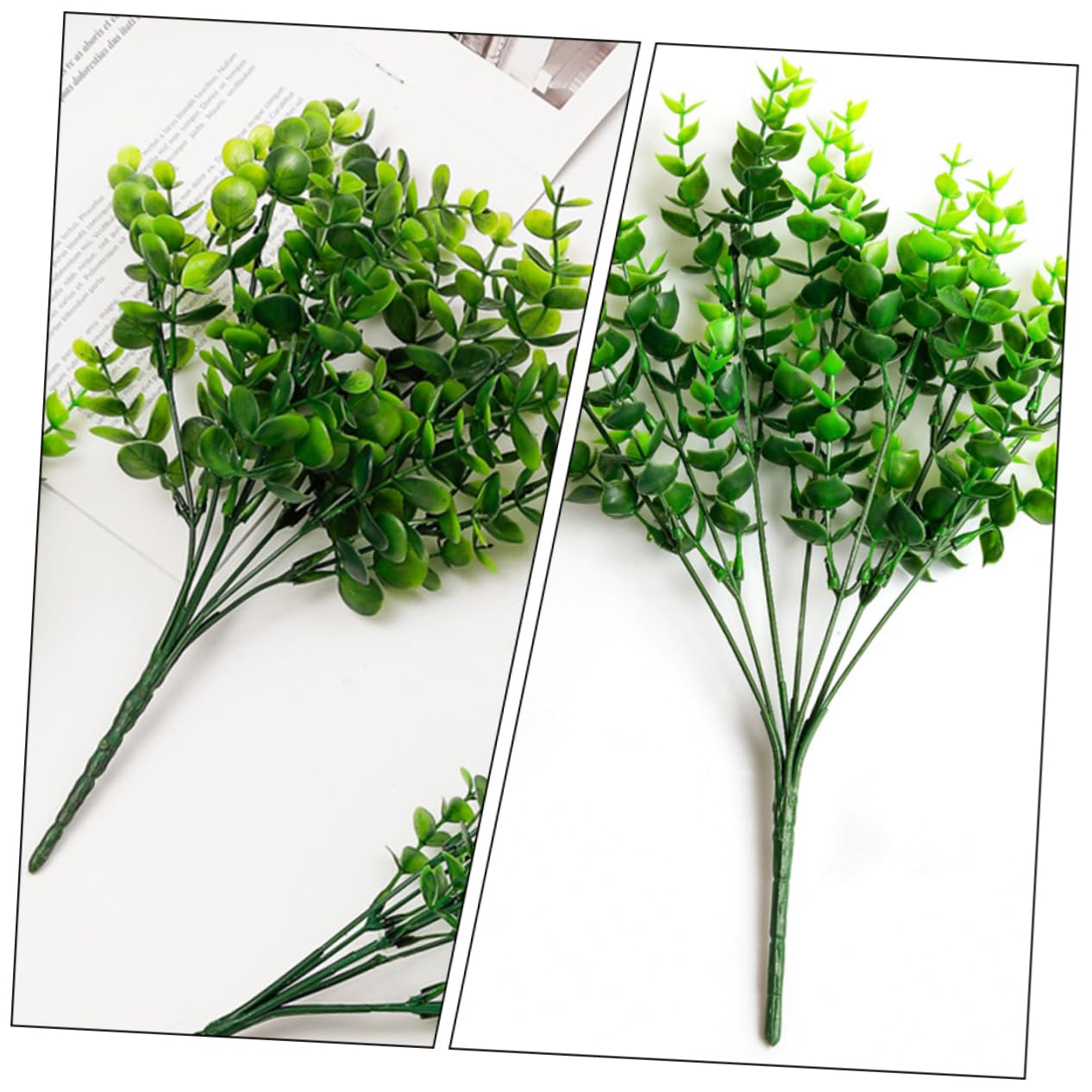 MAGICLULU 3 Set Pianta Verde Eucaliptus Di Grandi Dimensioni Piante Piccolo Pianta Decorativa Artificiale Finti Steli Di Eucalipto Rami Finti Plastica Green 3 Pezzi*3