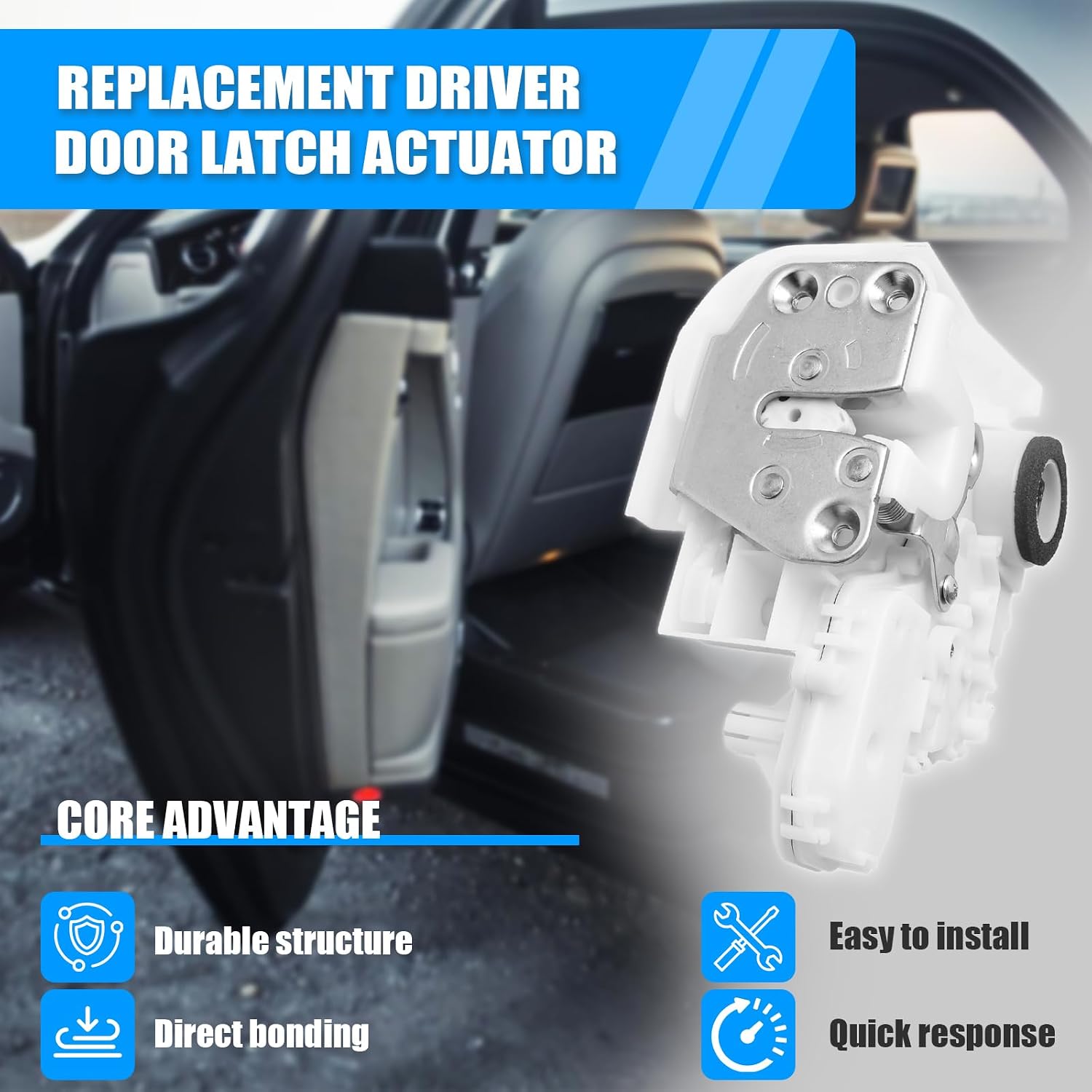 Door Lock Actuator | Front Left Driver Side | Compatible with 2007-2011 Honda CR-V, CRV | Replaces 72150-SWA-A01 937-571