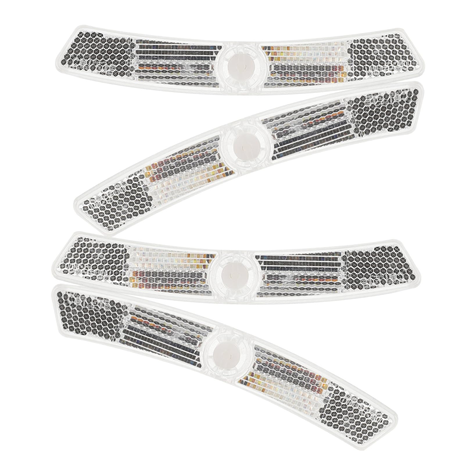 ibasenice 4pcs Bike Reflective Sheet Bicycle Wheel Lights Led Tail Light Set for Night Riding Reflective Decorations for Safety
