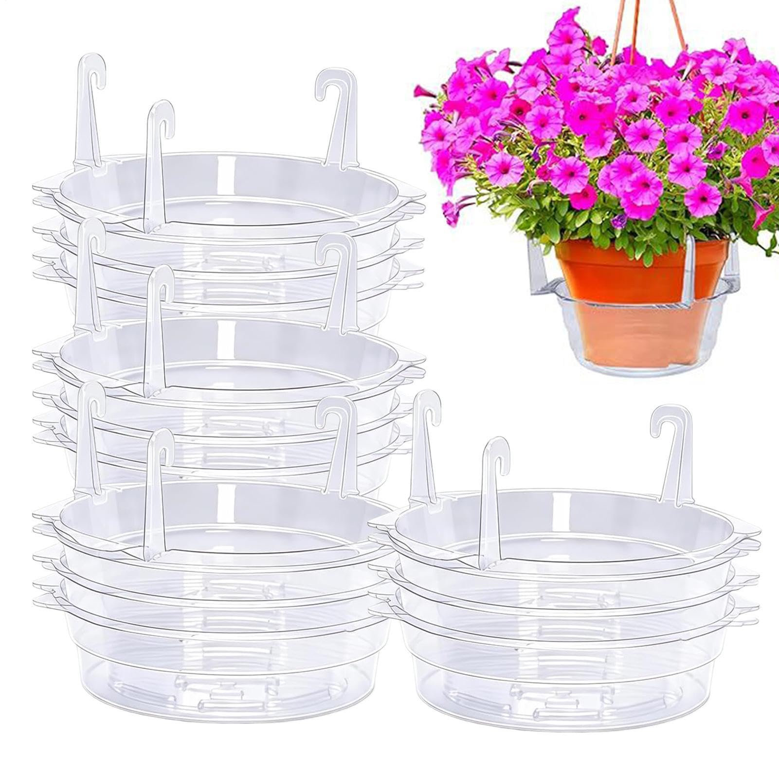 Pflanzen Wasserauffangschale 15 Stück Runde Transparente Körbe Mit Haken