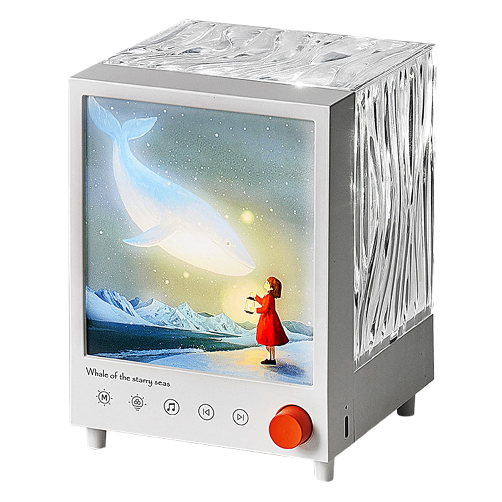 Proiettore Luci Proiettore Luce Notturna Proiettore per Camera da Letto Costruito in Blu Dente 4 Modalità di Luce e 3 Temi Suoni Rumore Bianco per Casa Relax Party Musica 062082