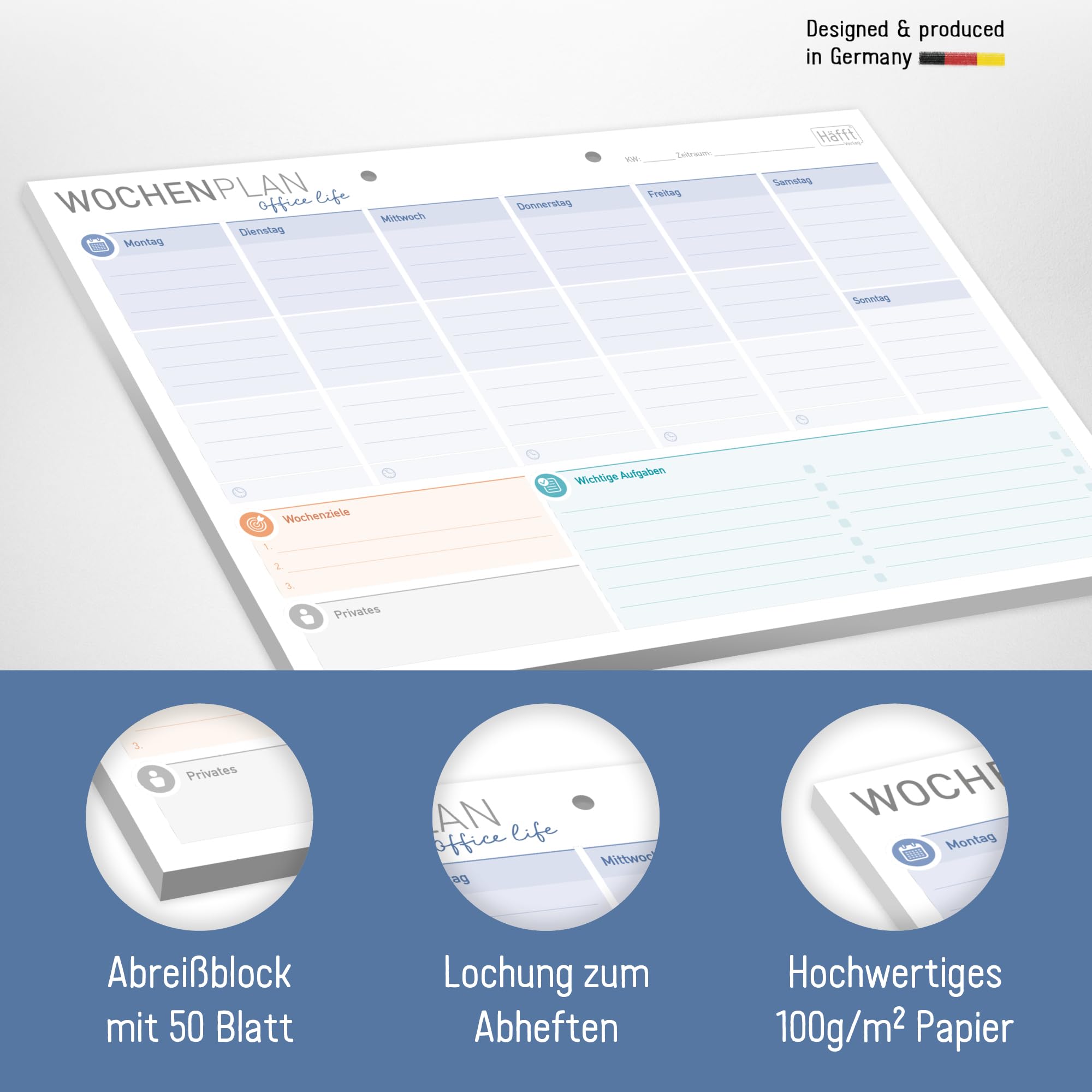 Weekplanner gezinsplanner Strand A4 kopen