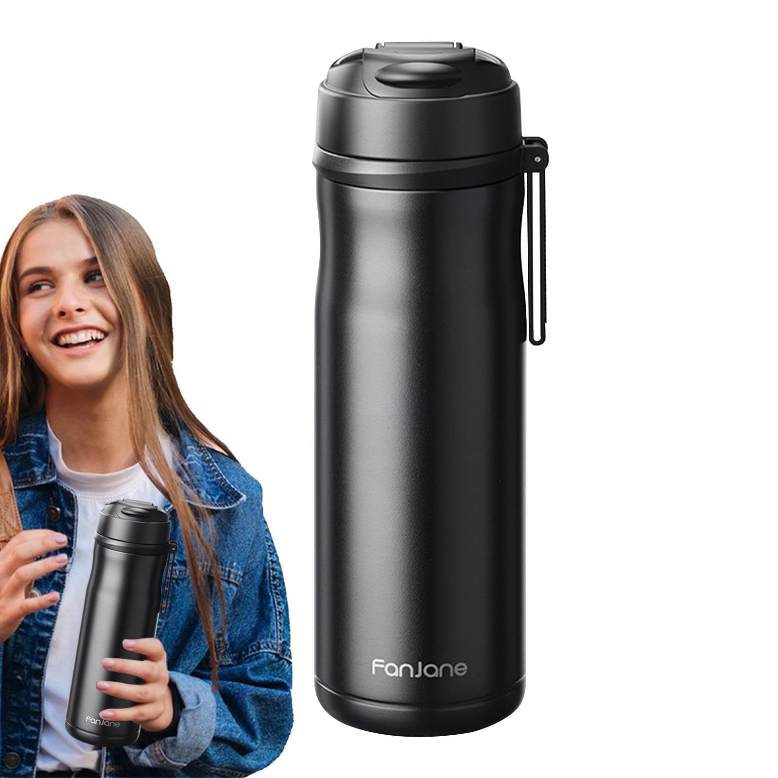 Botella de infusor de té, taza de viaje para infusor de té, Taza de té | magnética de 600 ml con infusor, Botella de agua con infusor, tazas de té de acero inoxidable, taza de café f