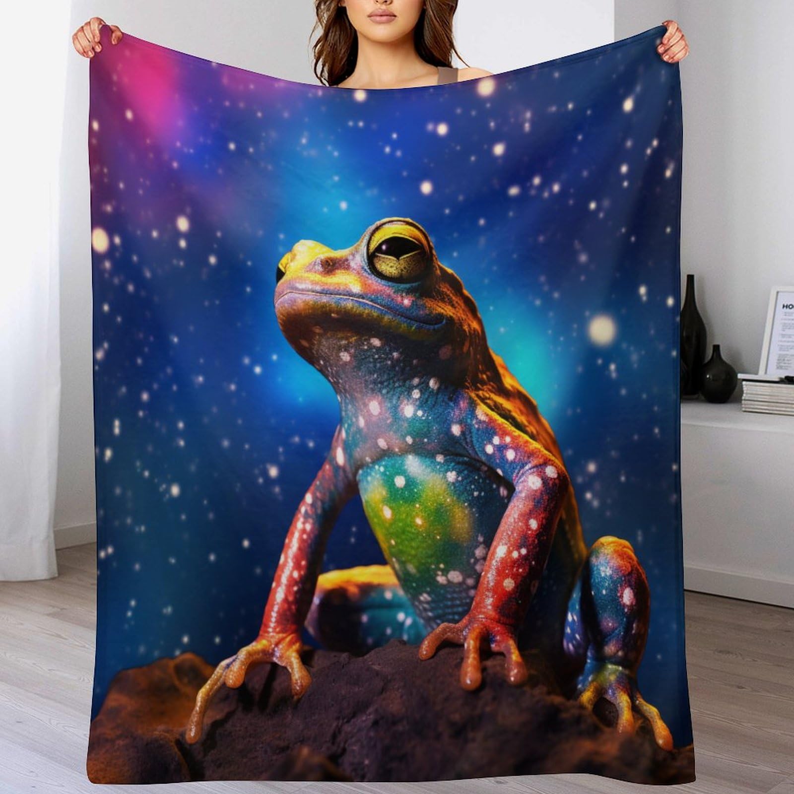 Couverture grenouille flanelle 140x180cm : la solution anti-froid pour vos soirées