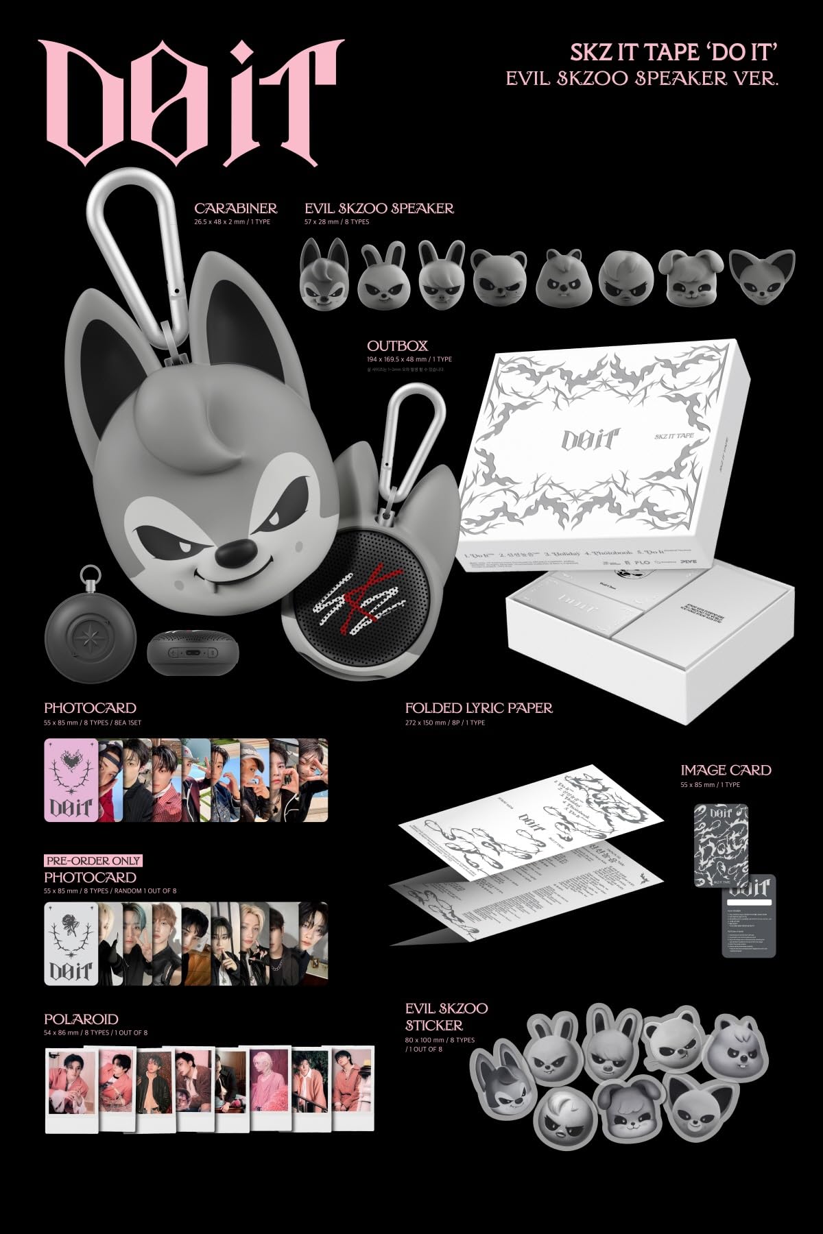 Stray Kids EVIL SKZOO SPEAKER ランダムトレカ Amazon.com: Stray-Kids Skz It Tape Do It [Evil Skzoo Speaker ver