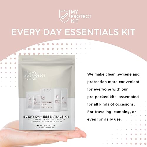 Miniatura 2 de Artículos esenciales de viaje aprobados por la TSA para hombres y mujeres  Kit de higiene con artículos de tocador para uso diario  El juego incluye