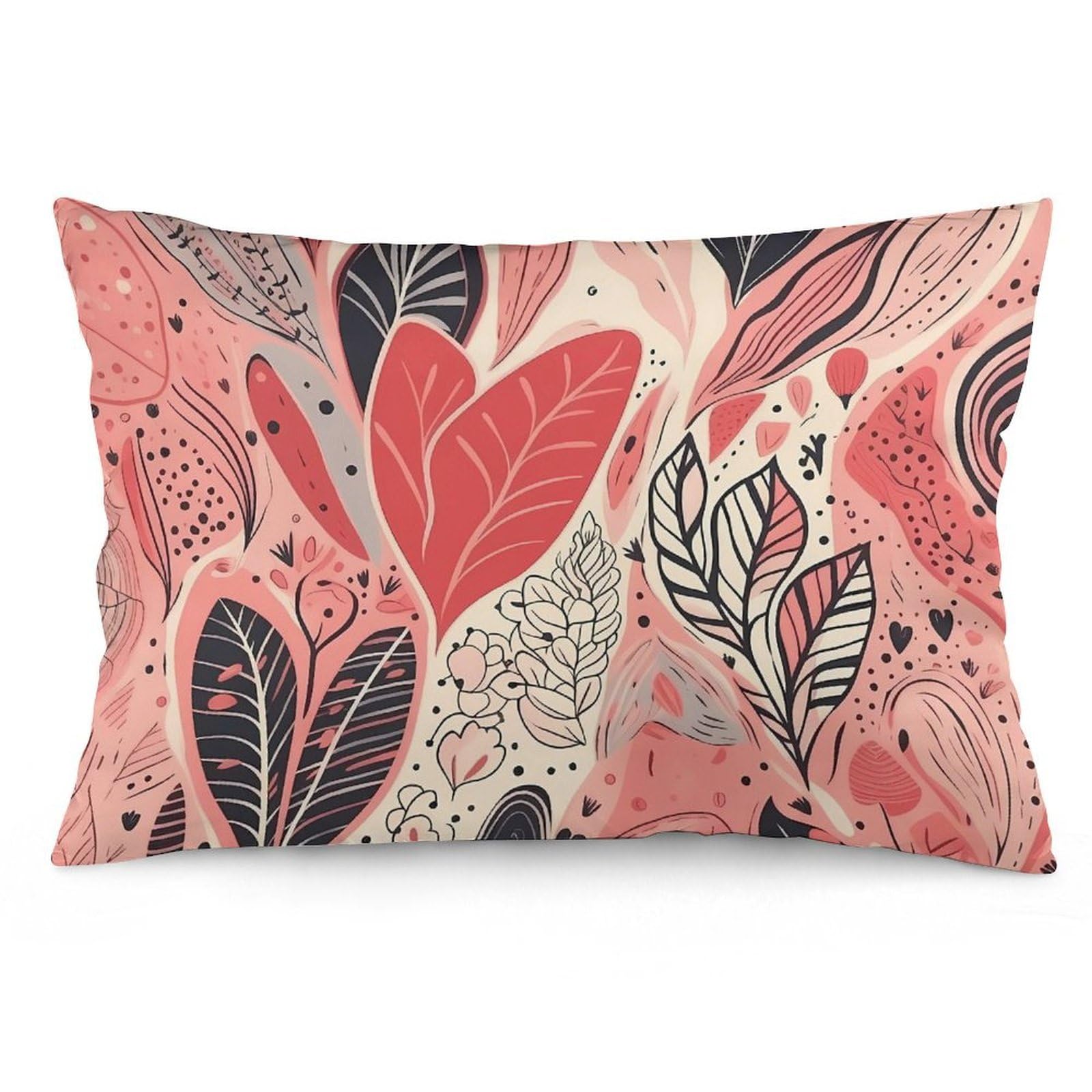 NTVOWPZO 2 Pack Decoration Throw Pillow Covers 16 "x24 Pillowcases Covers Leaves of Different Shapes Pillowcases Modern Farmhouse Home Decor Sofa Cushions Covers for Couch Bed Living Room