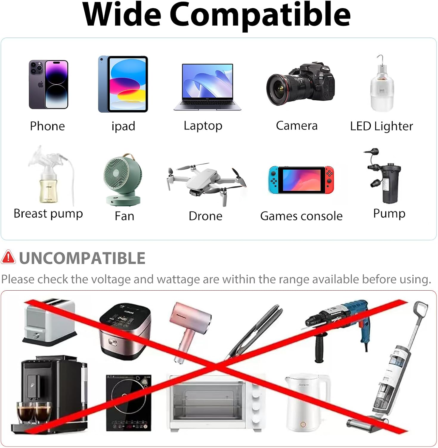 Car Power Inverter, ANTPO DC 12V to 110V AC Inverter,Car Cigarette Lighter Adapter Plug with 65W USB-C/24W USB-Fast Charger /3.0 USB-A Ports/Laptop Car Charger with Voltage Display