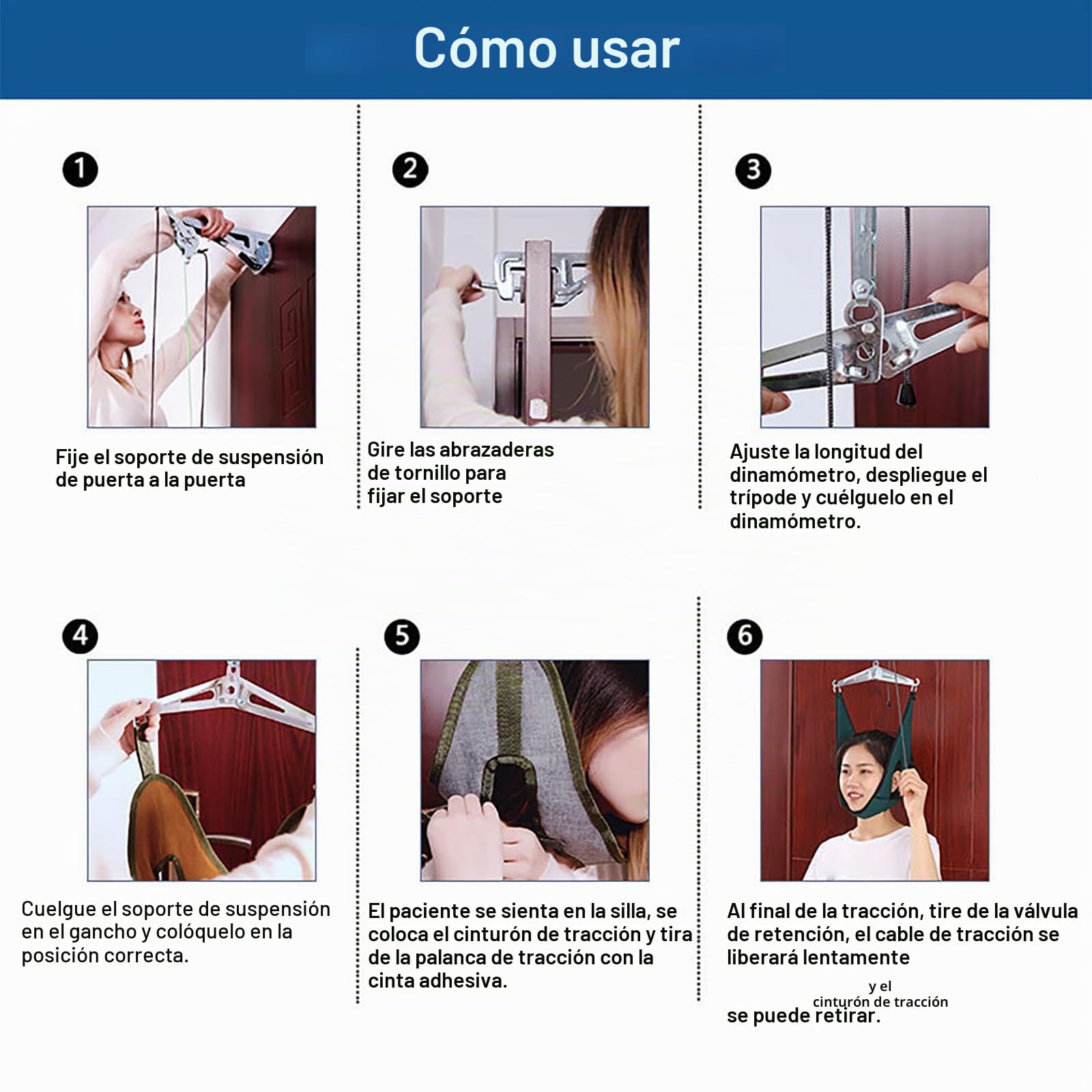 Dispositivo De Tracción del Cuello Suspensión De La Puerta Vértebra Cervical Correctiva, Aliviar El Dolor Cervical, El Tratamiento De La Espondilosis Cervical