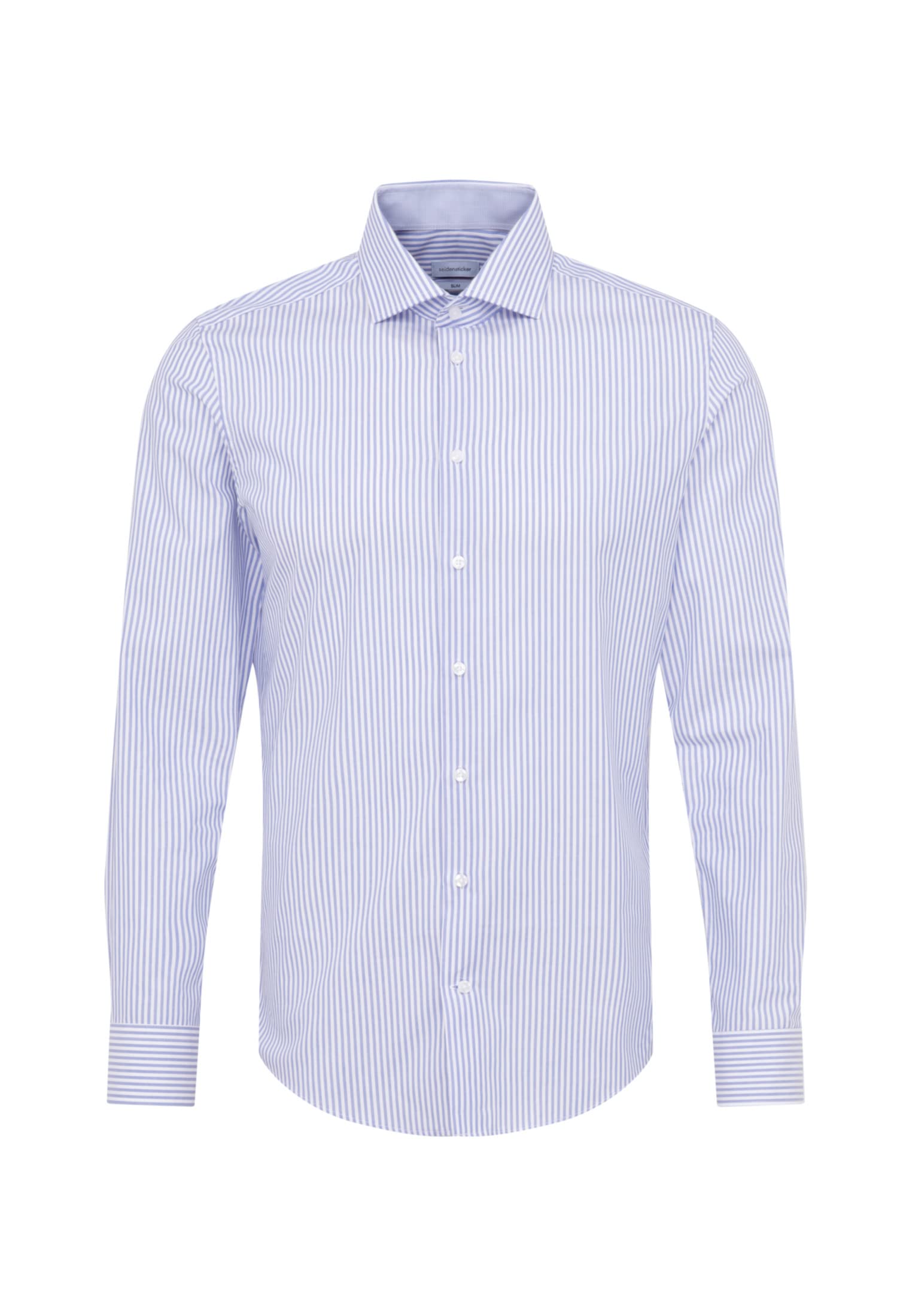 Seidensticker Men's Slim Fit Langarm Popeline Shirt, lightblue, 16