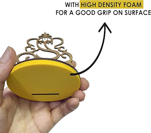 Miniatura 4 de SATVIK Lord Ganesha Shadow Diya para Diwali, regalo de decoración, estatua decorativa tradicional para el hogaroficina, soporte religioso para velas