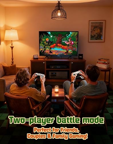 Miniatura 6 de Huqjot 2025 Upgraded Retro Gaming Console Stick Pro, Video Games Console with 4K HDMI, Built-in 23 Classic Game Emulators, 20000+ Games - Video Game