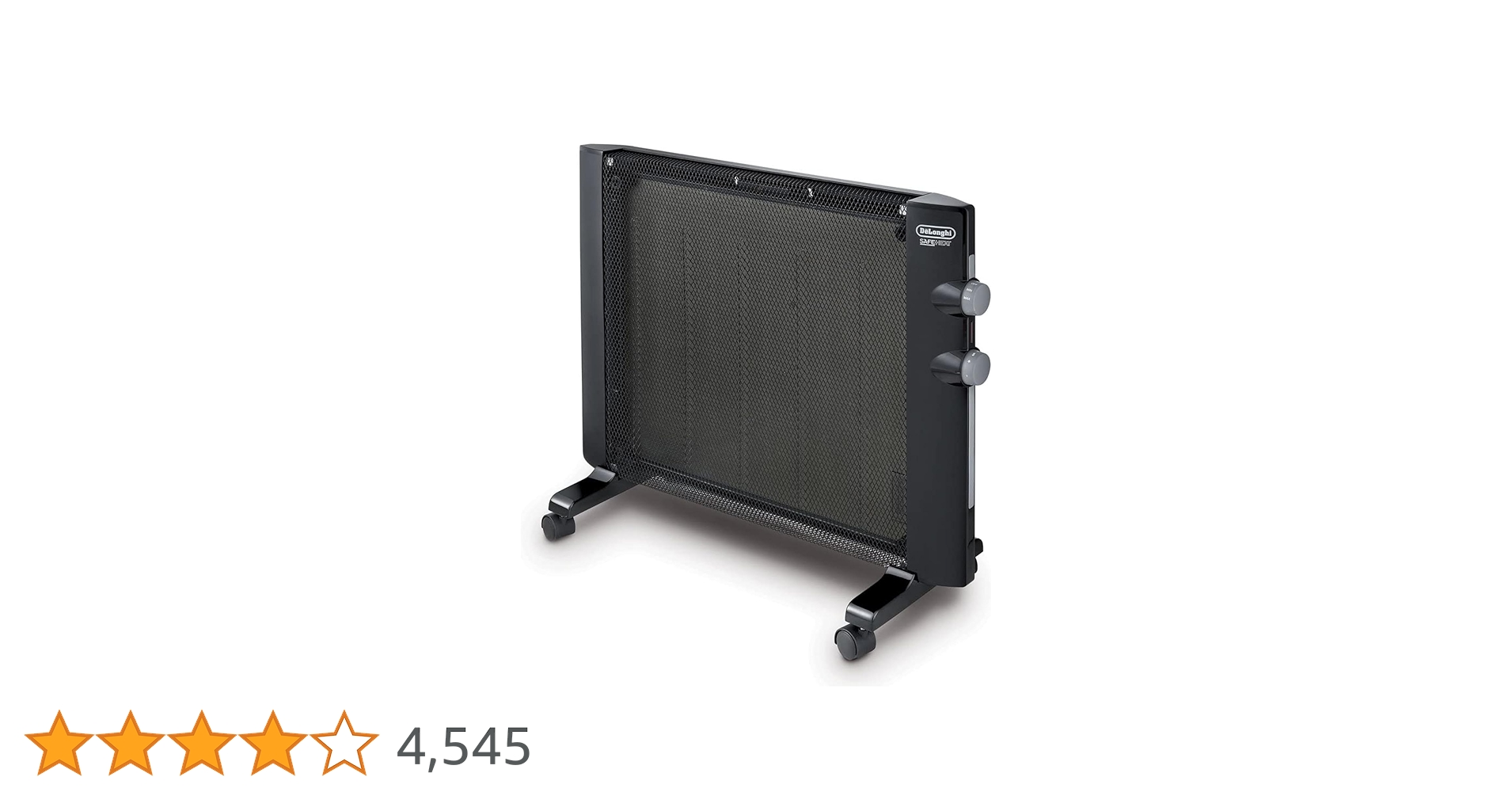 DeLonghi MICA Thermic Heater オイルヒーター DeLonghi Mica Panel Space Heater, 1500W Quiet Electric Space