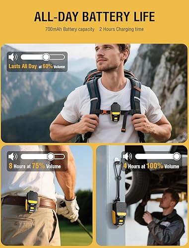 Miniatura 8 de GBEAST Altavoz Bluetooth Portátil, Mini Altavoces Portátiles con Clip para Llevar Puestos, Tiempo de Reproducción Todo el Día, Resistente al Agua,