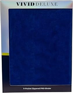 Ultra PRO - 9-Pocket Vivid Deluxe Zippered PRO-Binder (Blue): Protect & Store up to 360 of your Favorite Collection of Baseball Cards, Sports Cards, Collectible Trading Cards & Gaming Cards