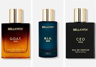 GOAT CEO Man and Blue Man Perfume Combo Long Lasting Eau de Parfum for Men Citrus Woody Fresh Fragrance Set 3 x 100ml