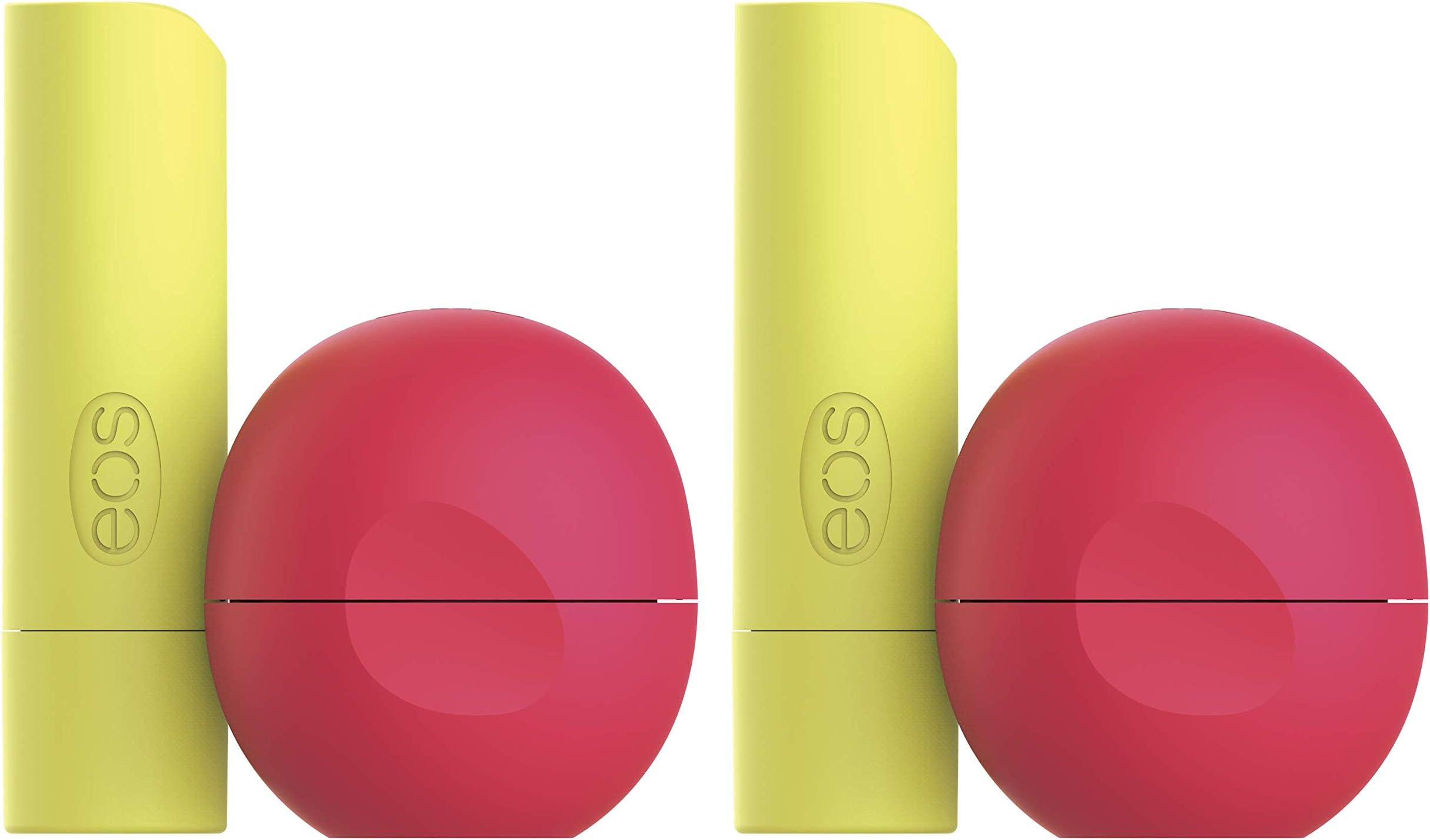EosSuper Soft Shea stick & Sphere Lip Balm - Pineapple Passionfruit & Coconut Milk | Deeply Hydrates & seals In Moisture | sustainably-sourced ingredients | 2 Count (Pack of 2)