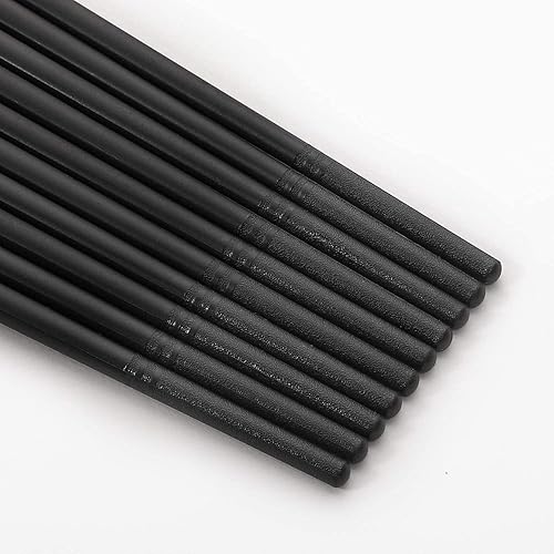 Vista 16 de Hiware Juego de 10 palillos reutilizables de fibra de vidrio, antideslizantes, estilo japonés, aptos para lavavajillas, 9.5 pulgadas Varios