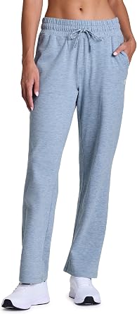 Avalanche Womens Sweatpants with Pockets, Super Soft Cashmere-Feel Relaxed Fit Yoga Pants Wide Leg Pants