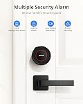 Philips Wi-Fi Smart Lock, transformez votre Deadbolt existant en une porte intelligente, intégrée WiFi, APP Télécommande, Entrée sans clé, Auto-Lock, Alarme multiple - Noir mat