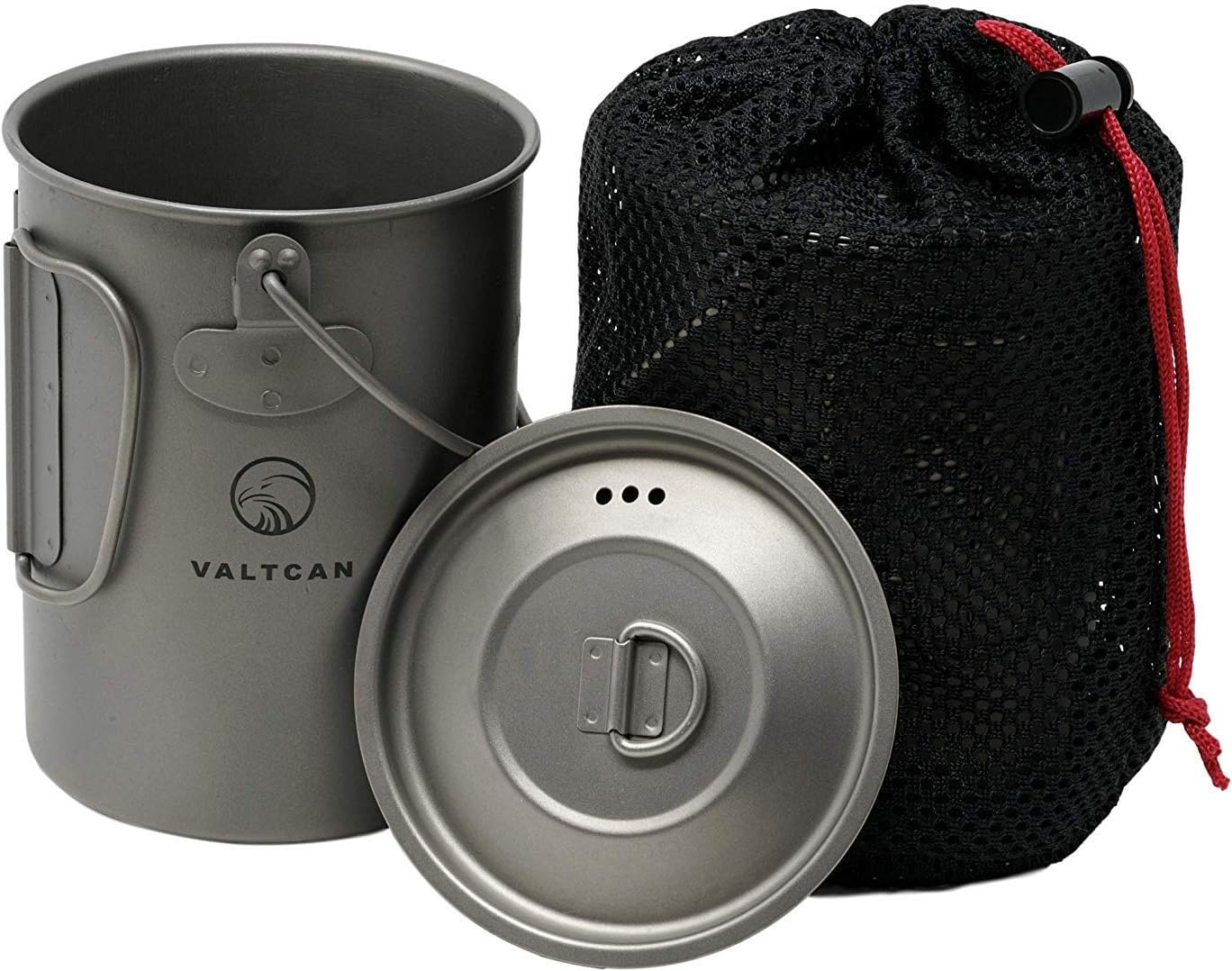 Valtcan 900ml Titanium Pot Backpacking Mug : Sports & Outdoors