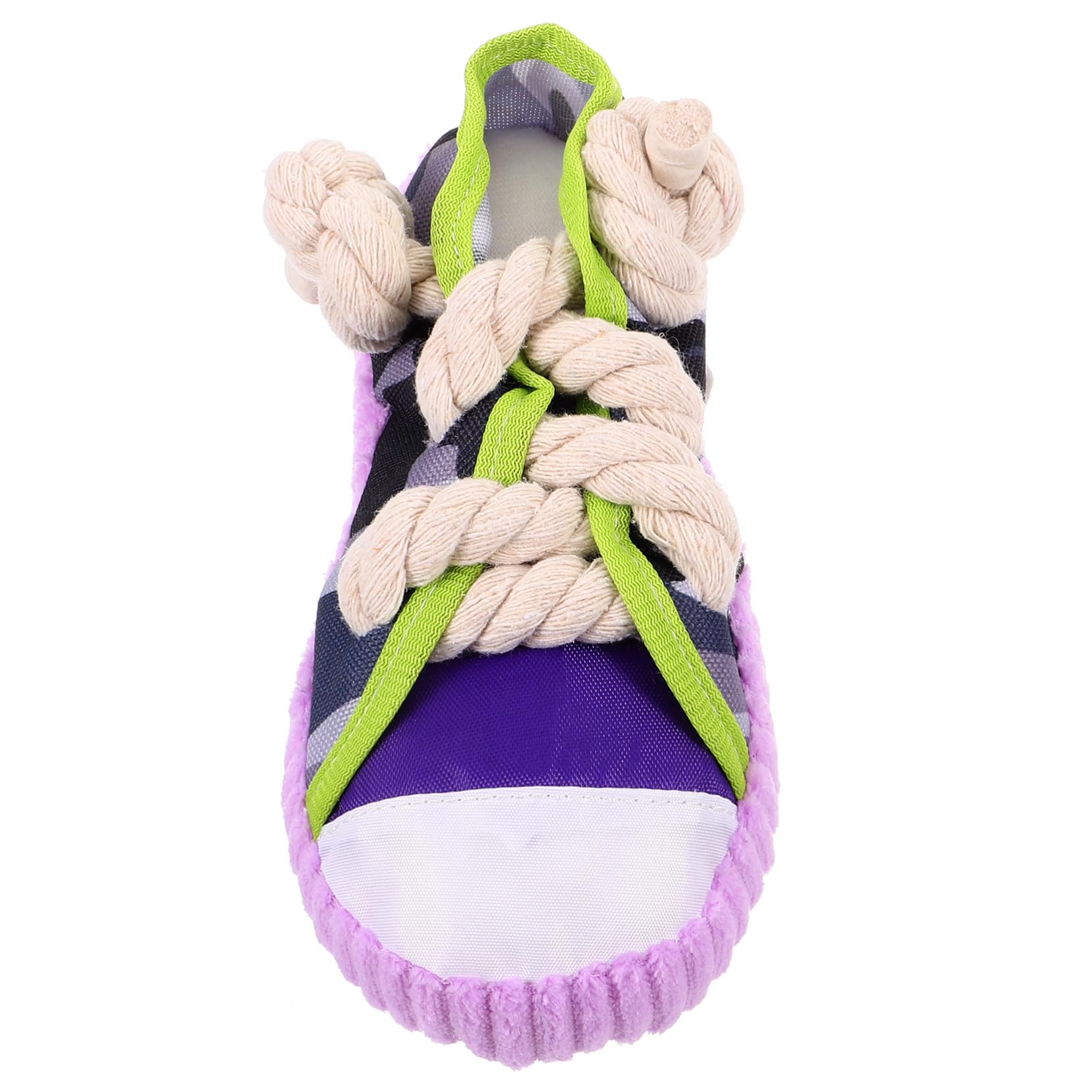 Lurrose Juguete para Perros Pequeños y Medianos Zapato Chirriante de Algodón con Cuerda Resistente para y Ayuda Limpiar Dientes y Promueve Hábitos Saludables para Mascotas