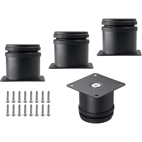 Stainless Steel Adjustable Furniture Leg Set of 4 for a Modern Look