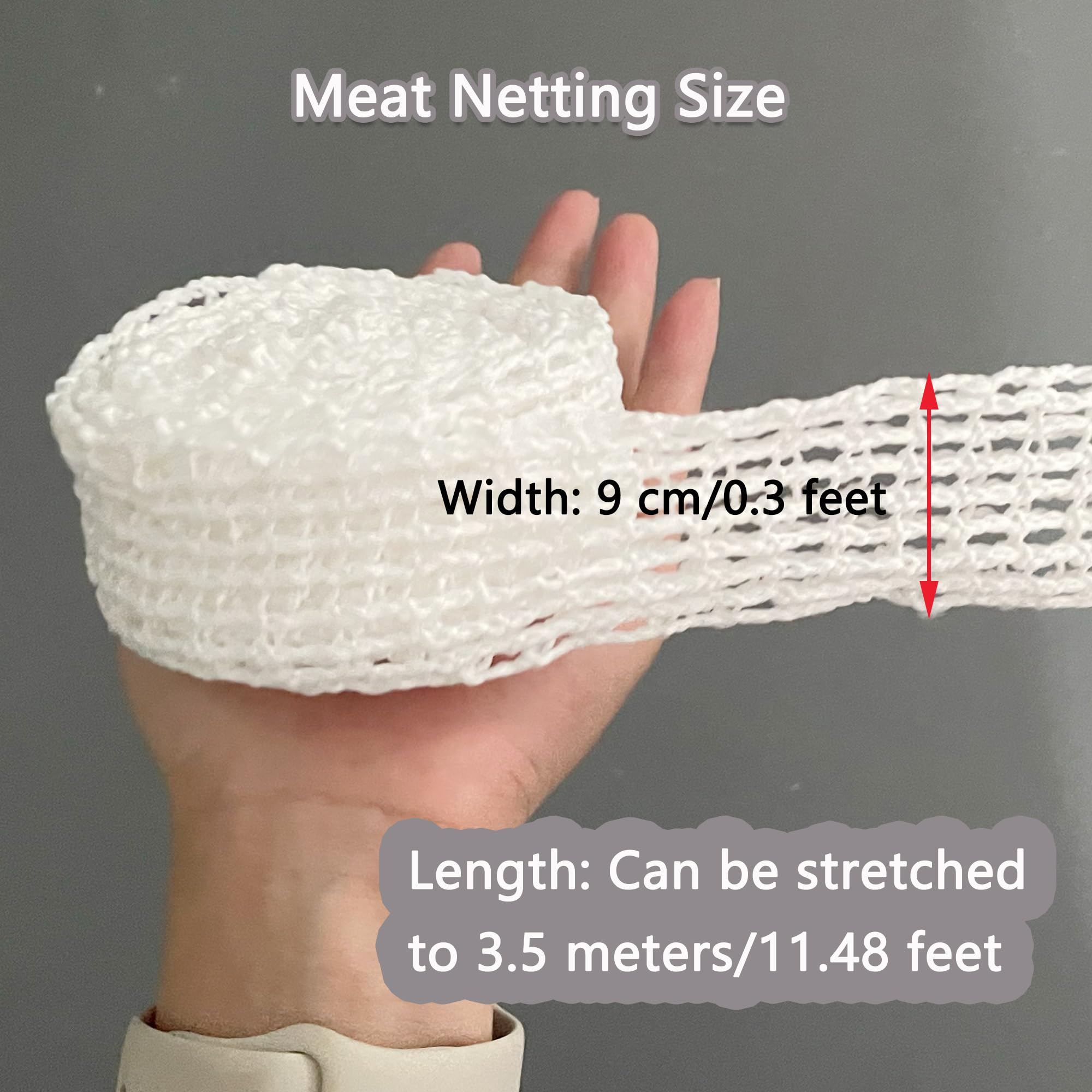 Rete Per Arrosto Elastica 5m X 9cm - Rete In Cotone Per Carne, Salumi E Affumicati - Foto 2