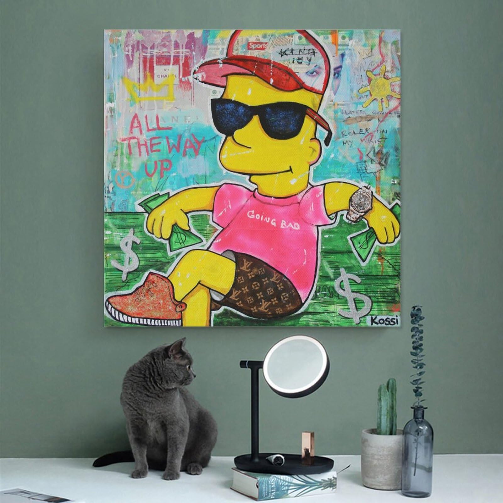 額装品/Family Dog/ケーシー・シンプソン/アート/ポスター/インテリア Amazon.co.jp: シンプソンズ アートポスター 飾り絵 かわいい