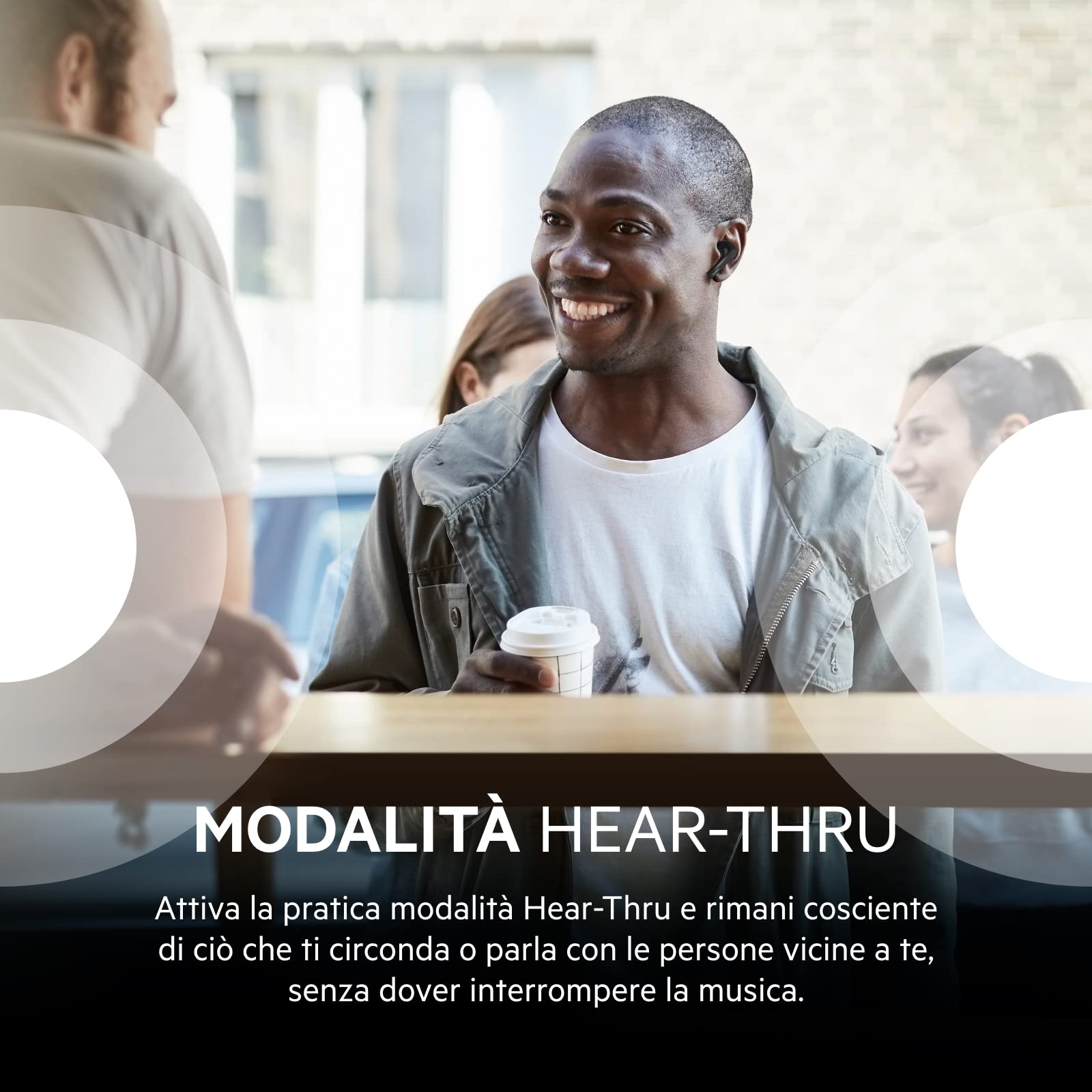 Belkin SOUNDFORM Flow Auricolari Bluetooth true wireless con cancellazione attiva del rumore, Cuffie in-ear, IPX5, 31 ore di riproduzione, per iPhone, Galaxy, Pixel - Nero, One Size, AUC006