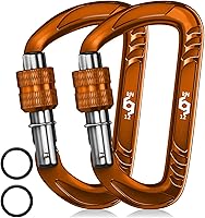 Vista 16 de 12kN (2697 lbs) Heavy Duty Carabiner Clips, for Securing Pets, Outdoor, Camping, Hiking, Hammock, Dog Leash Harness, Keychains