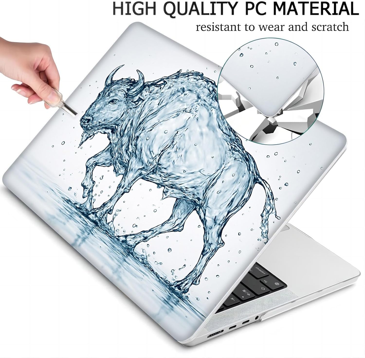 Compatible with MacBook Neo 13-inch, Hard Shell Case with Keyboard Cover and Screen Protector (A3404 A18 Pro chip, 2026 Release) - Bison MC21012
