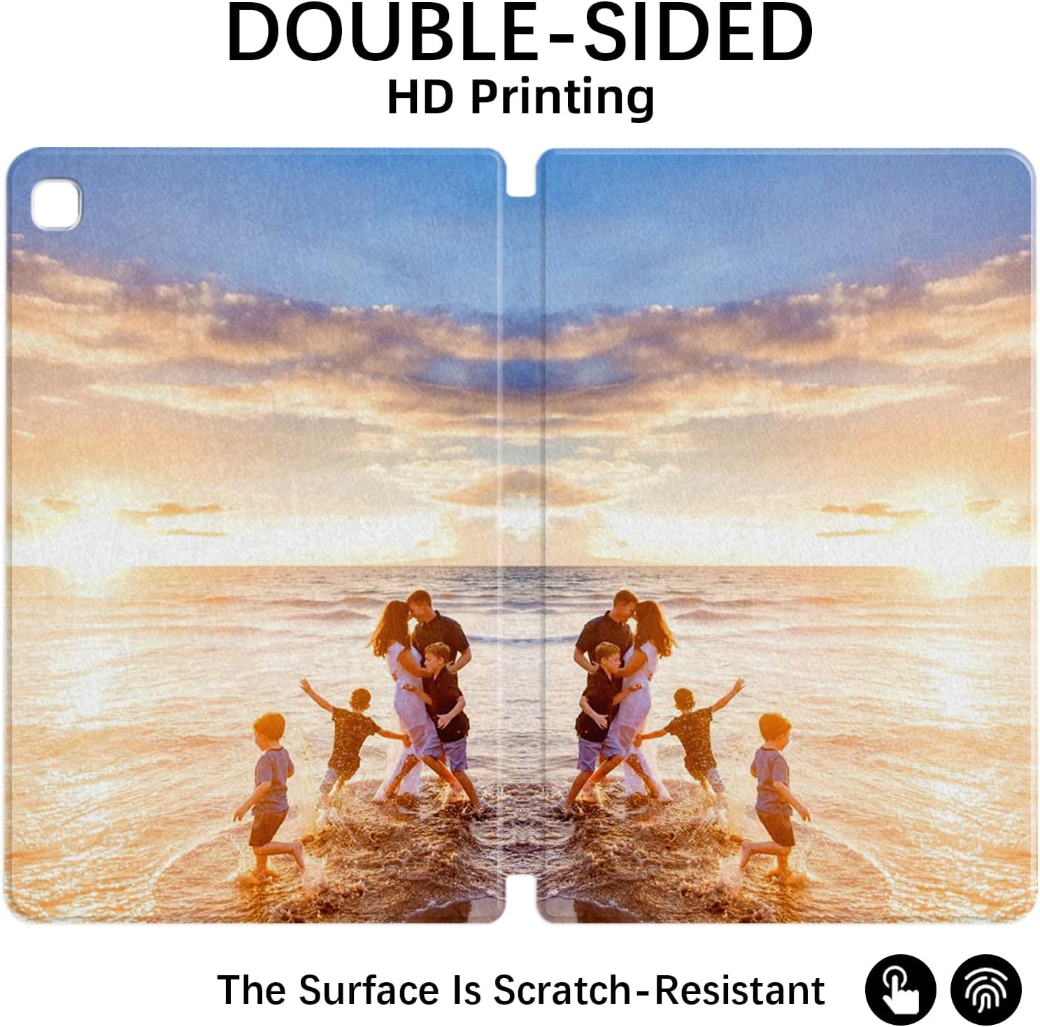 Design Your Own Photo Tablet Case for Samsung Galaxy Tab A7 Lite 8.7 Inch 2021 (SM-T220/T225) Fold Stand Cover with Auto Sleep/Wake Customized Case with Pencil Holder 1 Layout pics