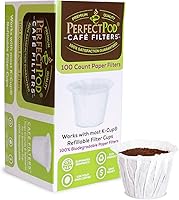 Vista 7 de Perfect Pod - Forros de papel reutilizables para cápsulas de café K Cup, se adapta a todas las marcas, compatible con todas las cápsulas