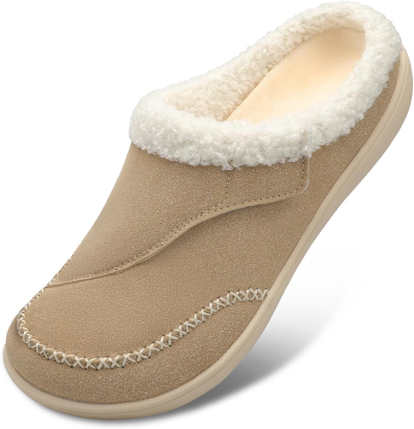 Womens Wide Slippers Adjustable Diabetic Slippers Warm Cozy Slip on House Slipper Non-slip Memory Foam Winter House Shoes Indoor Outdoor
