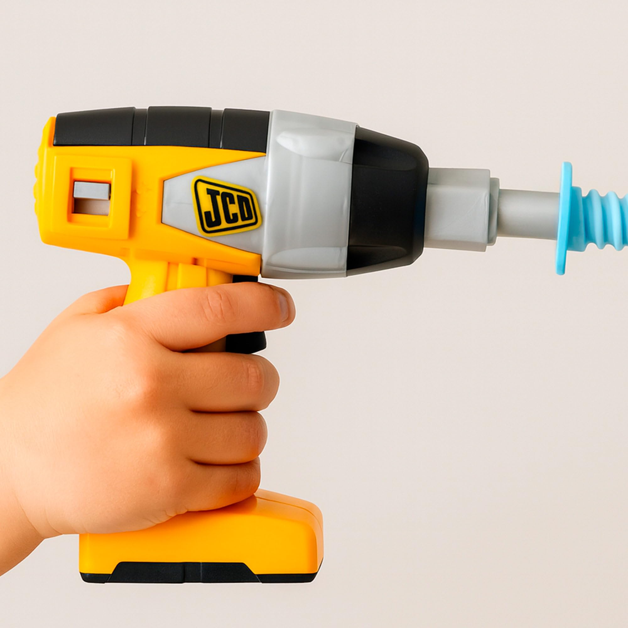 ColorBaby Teamsterz - Excavatrice Amovible, Tournevis électrique, Pelle Avant et arrière Mobiles, Jouet éducatif avec Grandes pièces, recommandée à partir de 18 Mois, Piles incluses (39507)