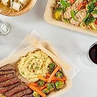 Vista 6 de Restaurantware Bambuddha - Cuchillos de madera de 7 pulgadas, 24 cuchillos de bambú desechables, acabado suave y duradero, cubiertos sostenibles