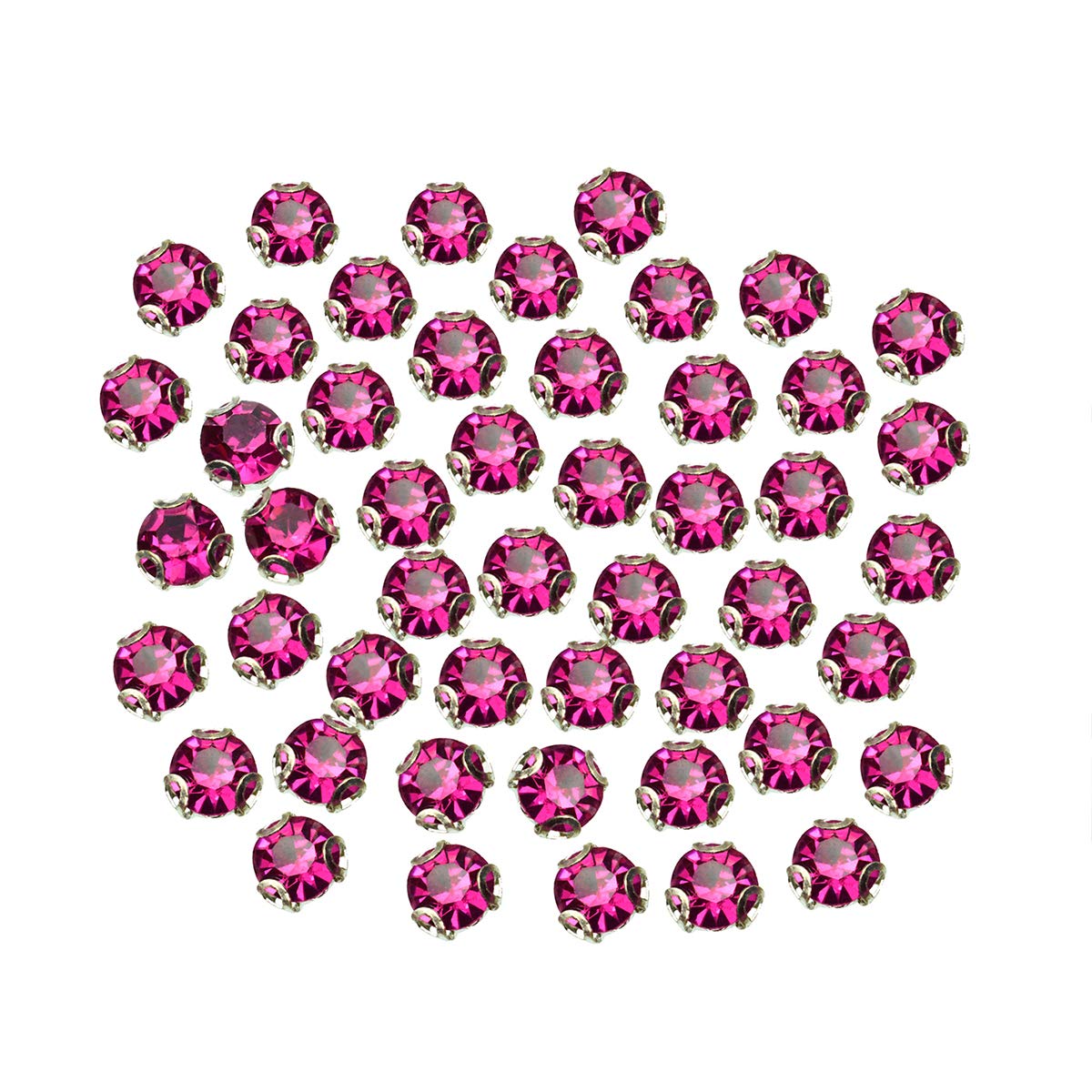 Embroiderymaterial Round Shape Sew on Glass Crystal Rhinestones with D Shape Claws for Craft, Embroidery and Jewellery Making-3MM (Pink) 288 Pieces (B085WPFRTZ) Amazon Price History, Amazon Price Tracker