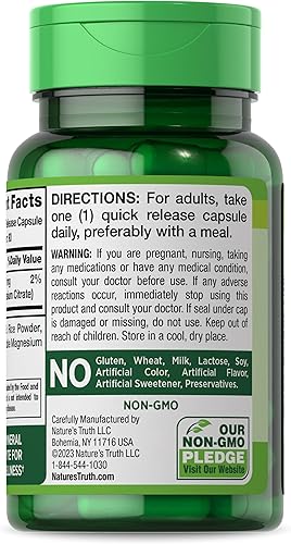 Miniatura 6 de Suplemento de citrato de potasio  275 mg  90 cápsulas  Sin OMG y sin gluten  por Nature's Truth