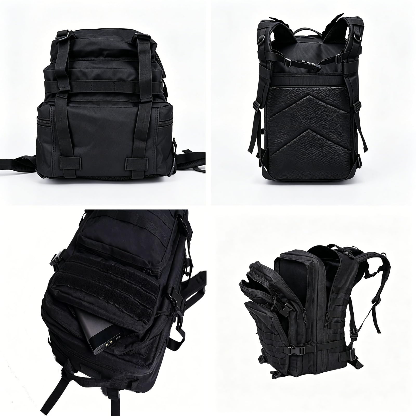 Lawaia 50l Sac à Dos Voyage Loisir, Sac à Dos Pour Moto Trekking RandonnéE Camping PêChe Escalade Alpinisme Ou Utilisation Quotidienne