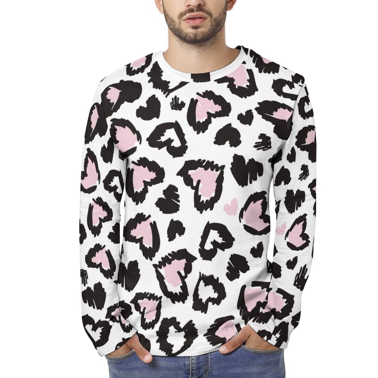 Amazon.co.jp: ヒョウ柄 豹柄 長袖tシャツ メンズ レディース ロングt
