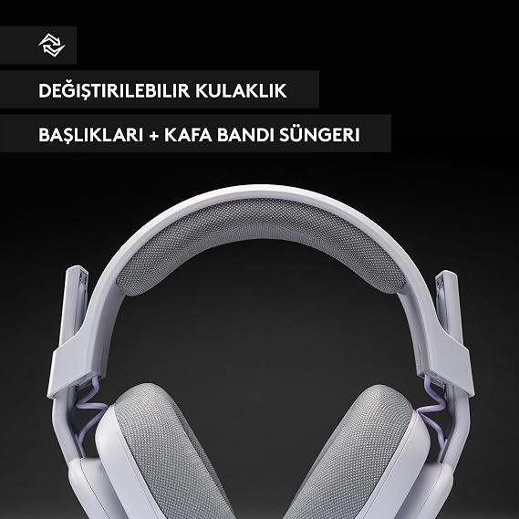 Logitech ASTRO A10 Oyun Kulaklığı Gen 2 Kablolu Kulaklık, Kulak Üstü Oyun Kulaklığı, Flip - Sessiz Mikrofon, 32 mm Sürücü, Xbox Series X|S, Xbox One, PS5, PS4, Nintendo Switch, PC için - Gri | Kulak Üstü Oyun Kulaklığı, Flip-to-Mikrofon, 32 mm Sürücü, Xbox Series X|S, Xbox One, PS5, PS4, Nintendo Switch, PC için
