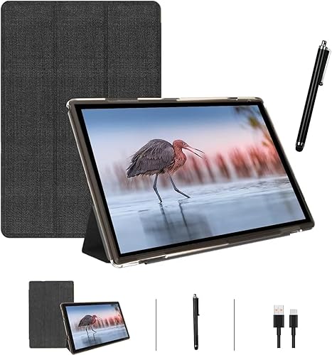 Tableta de 10 pulgadas Android 11 Tablets con funda, 2 GB de RAM+32 GB ROM+512 GB Expand, batería de 6000 mAh, tableta de procesador de cuatro