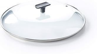 BK Black Steel Glass Lid, 12", Clear