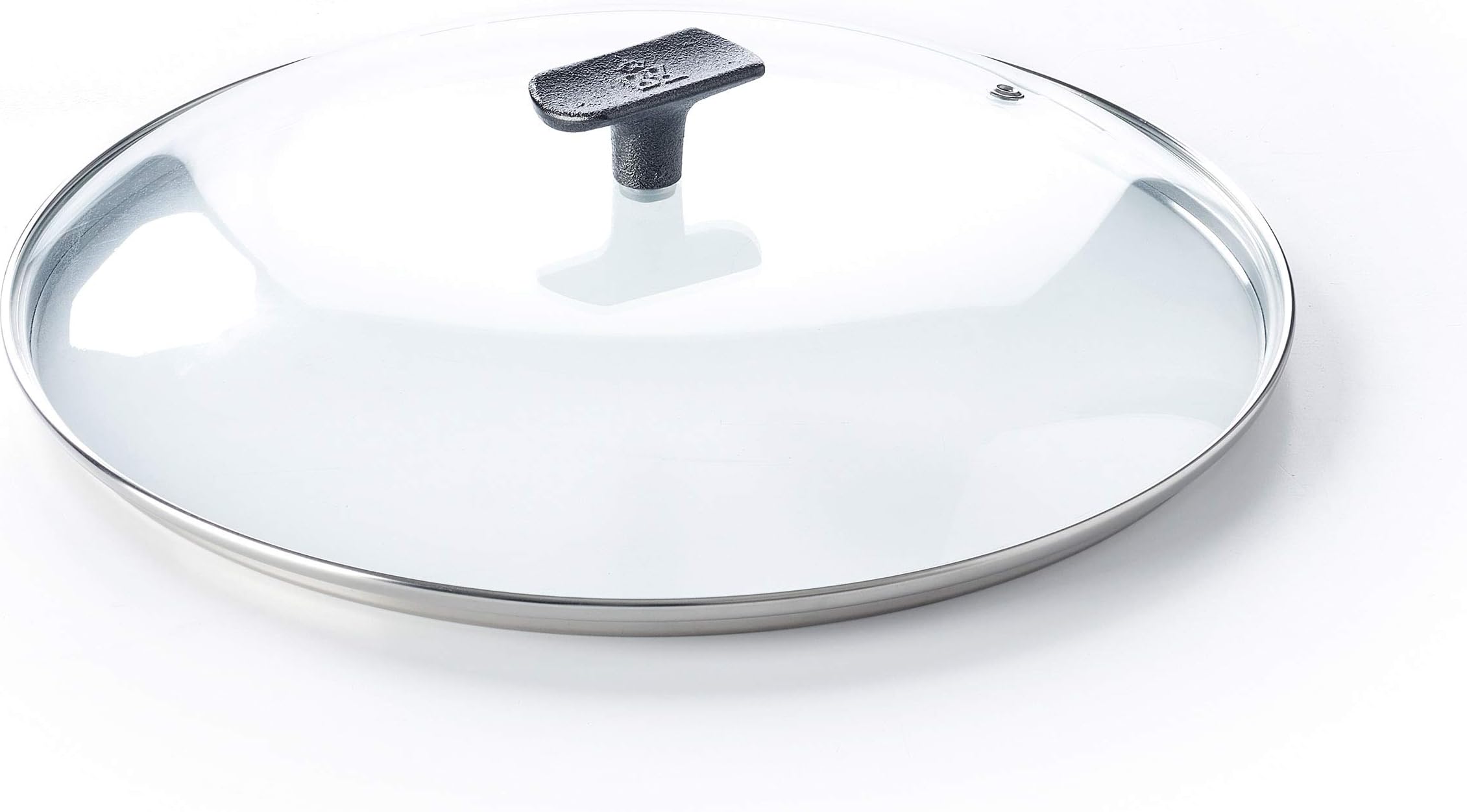 BK Black Steel Glass Lid, 12", Clear