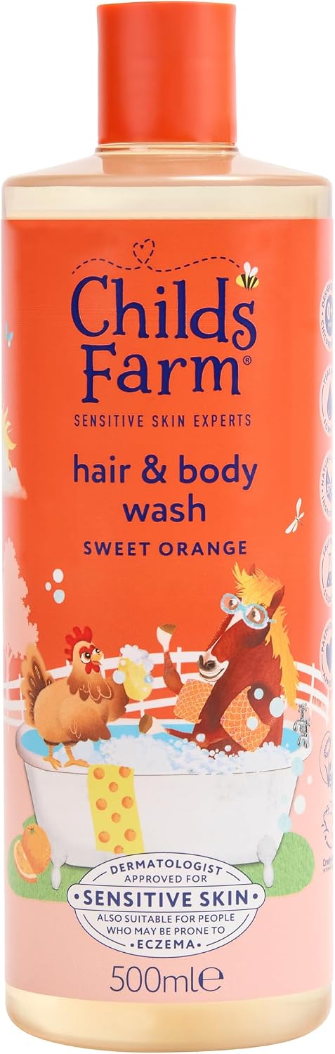 Childs Farm Organik Tatlı Portakal Özlü Çocuk Saç ve Vücut Şampuanı 500ml